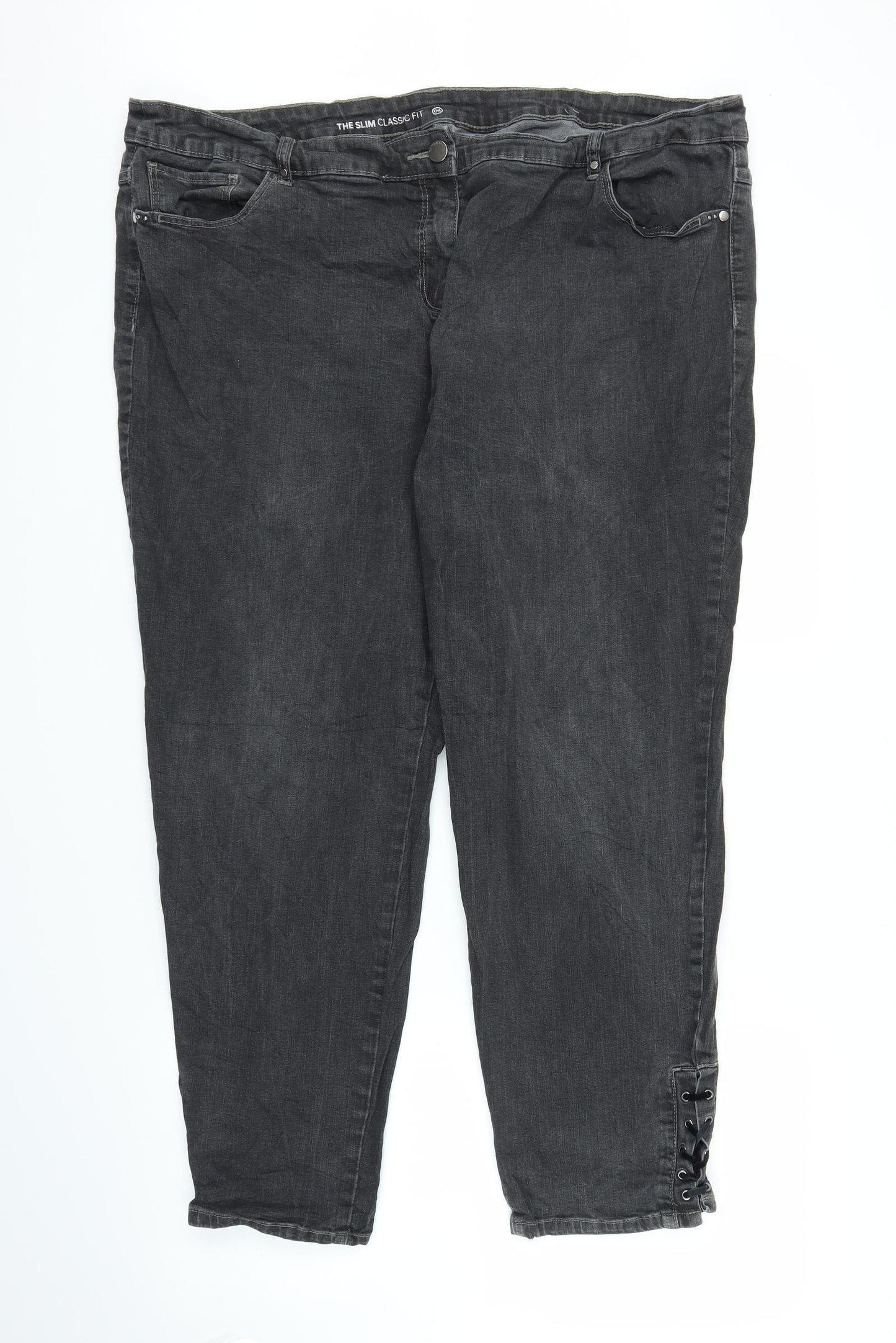 C&A Womens Black  Denim Skinny Jeans Size 22 L27 in