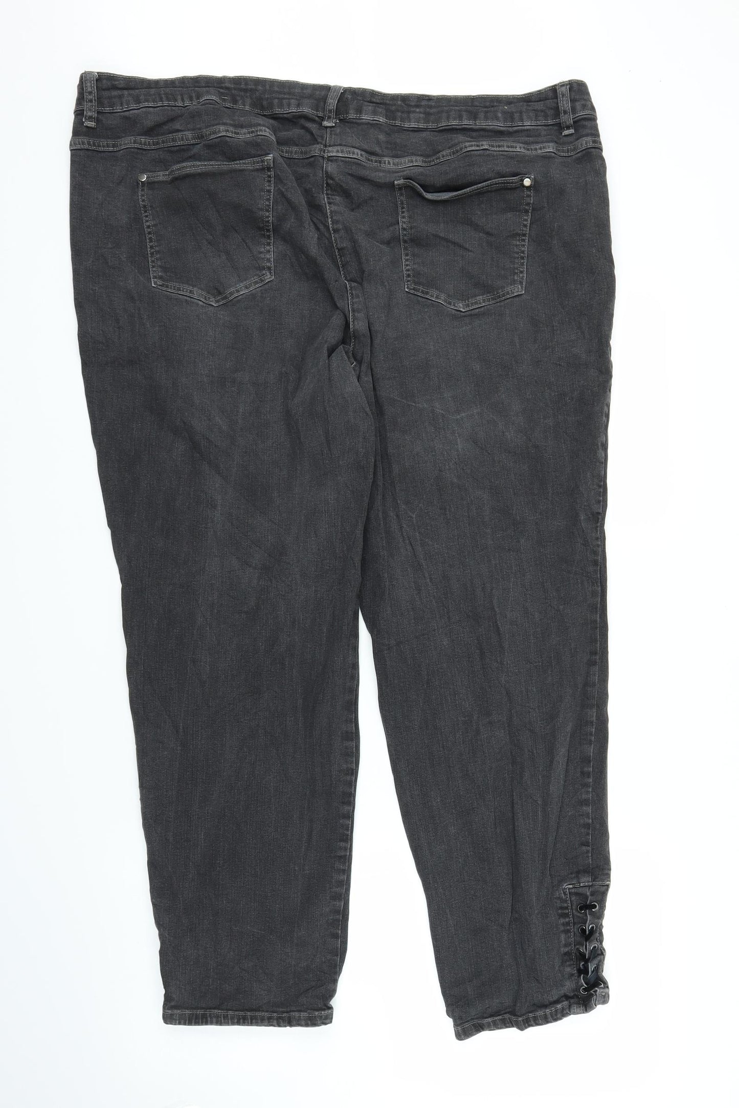 C&A Womens Black  Denim Skinny Jeans Size 22 L27 in