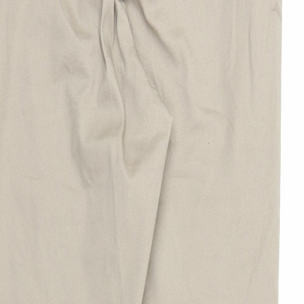H&M Womens Beige   Capri Trousers Size 14 L25 in
