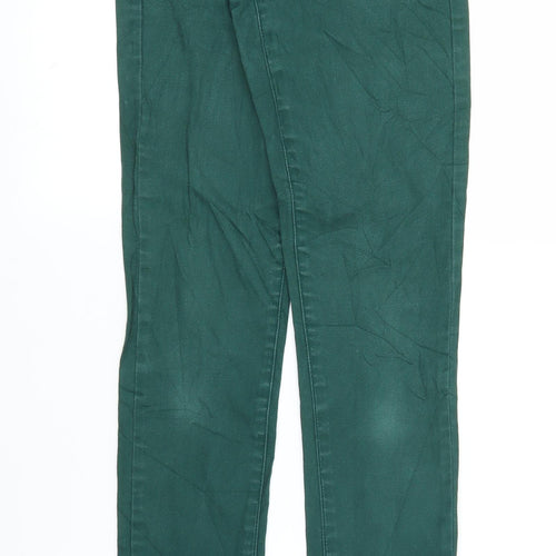 Pieces Womens Green   Chino Trousers Size XS L27 in