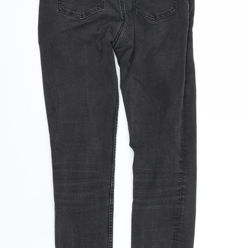 H&M Womens Black  Denim Skinny Jeans Size 8 L25 in