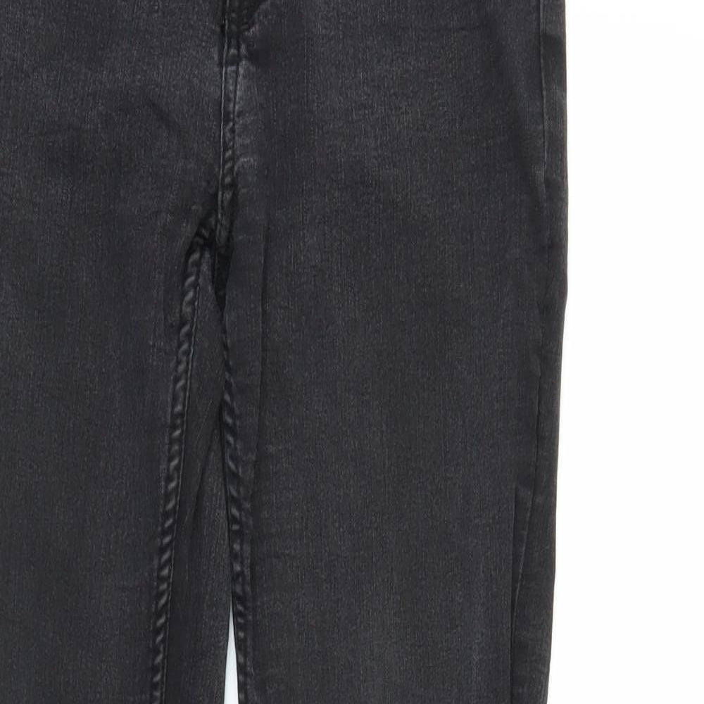 H&M Womens Black  Denim Skinny Jeans Size 8 L25 in