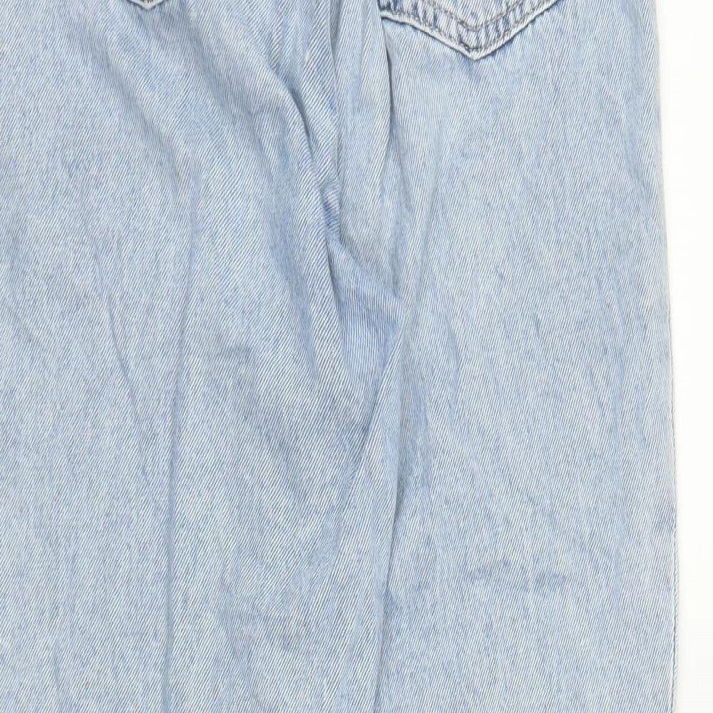 H&M Womens Blue  Denim Mom Jeans Size 6 L23 in