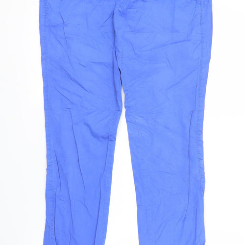 TOM TAILOR Womens Blue   Chino Trousers Size 10 L31 in