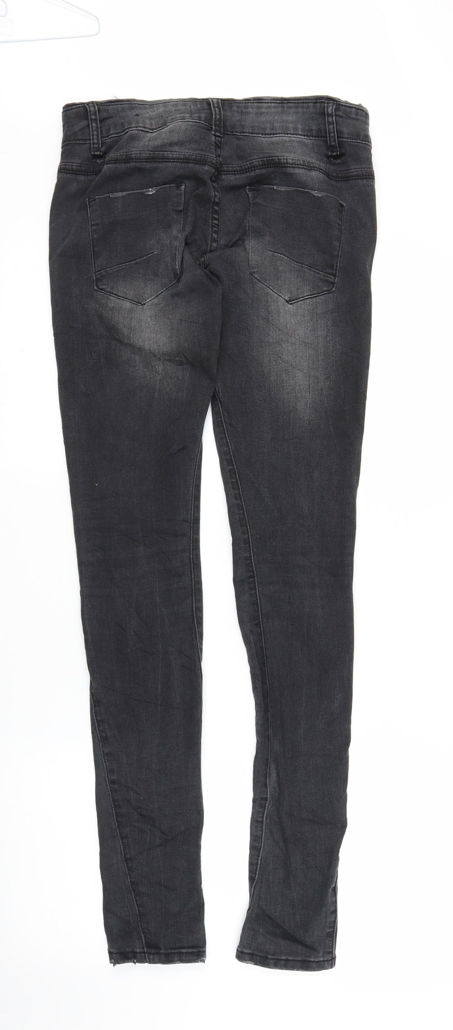 My Holly Womens Grey  Denim Skinny Jeans Size M L32 in