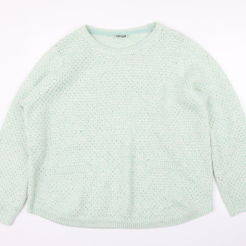 BHS Womens Green   Pullover Jumper Size 20
