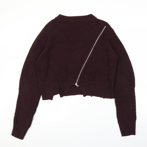 Topshop Womens Purple   Pullover Jumper Size 8