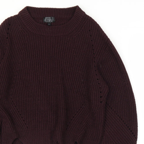 Topshop Womens Purple   Pullover Jumper Size 8