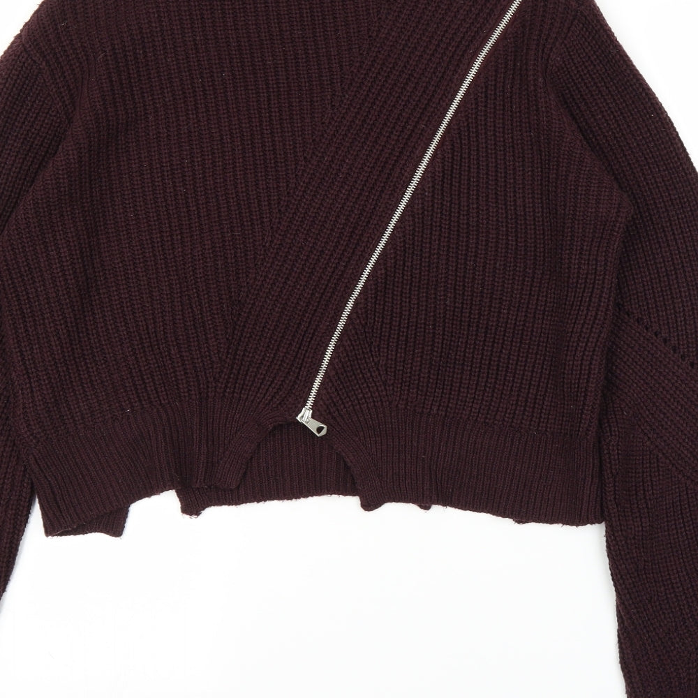 Topshop Womens Purple   Pullover Jumper Size 8