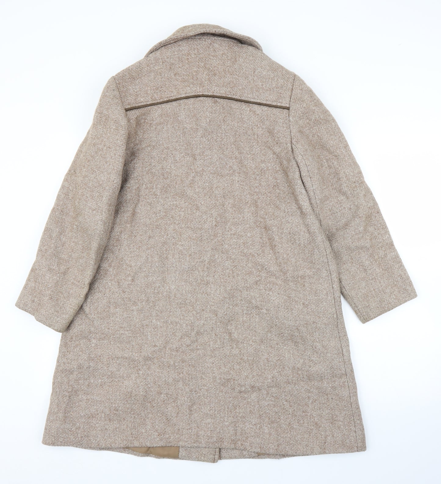 Preworn Womens Brown   Overcoat Coat Size L