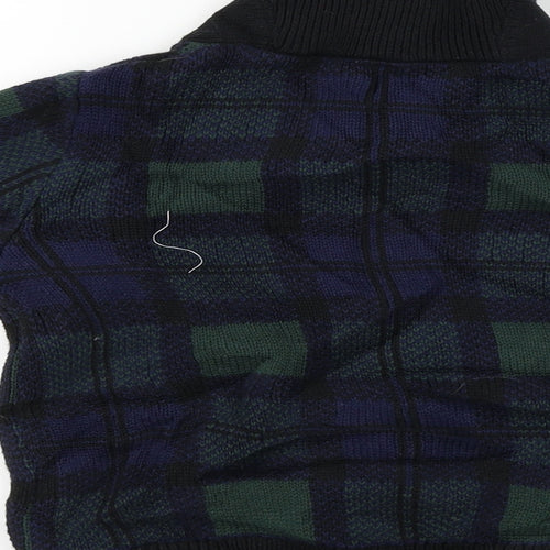 Gap  Boys Black Check  Pullover Jumper Size 5 Years