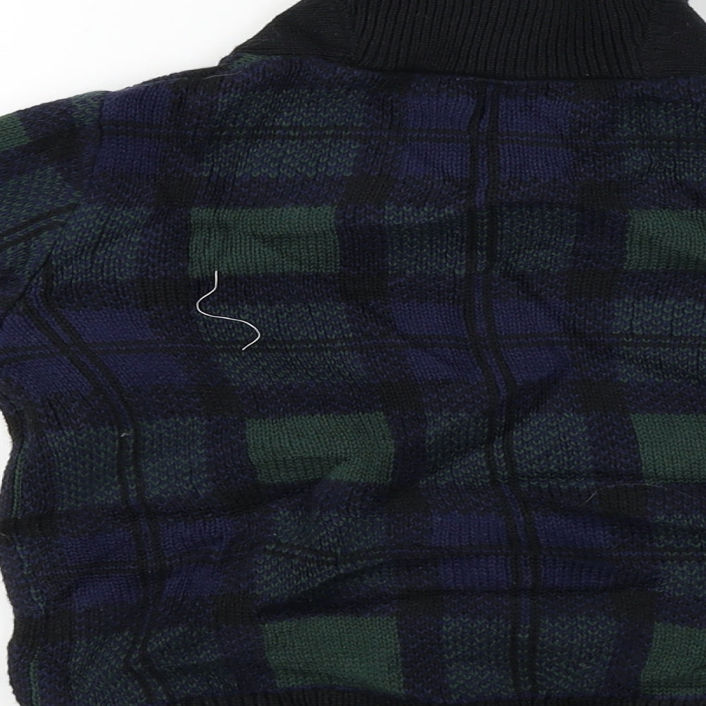 Gap  Boys Black Check  Pullover Jumper Size 5 Years