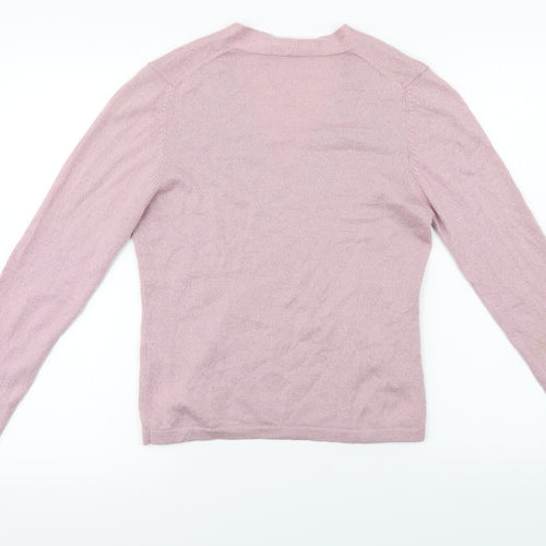 Marks and Spencer  Womens Pink   Henley Jumper Size 12