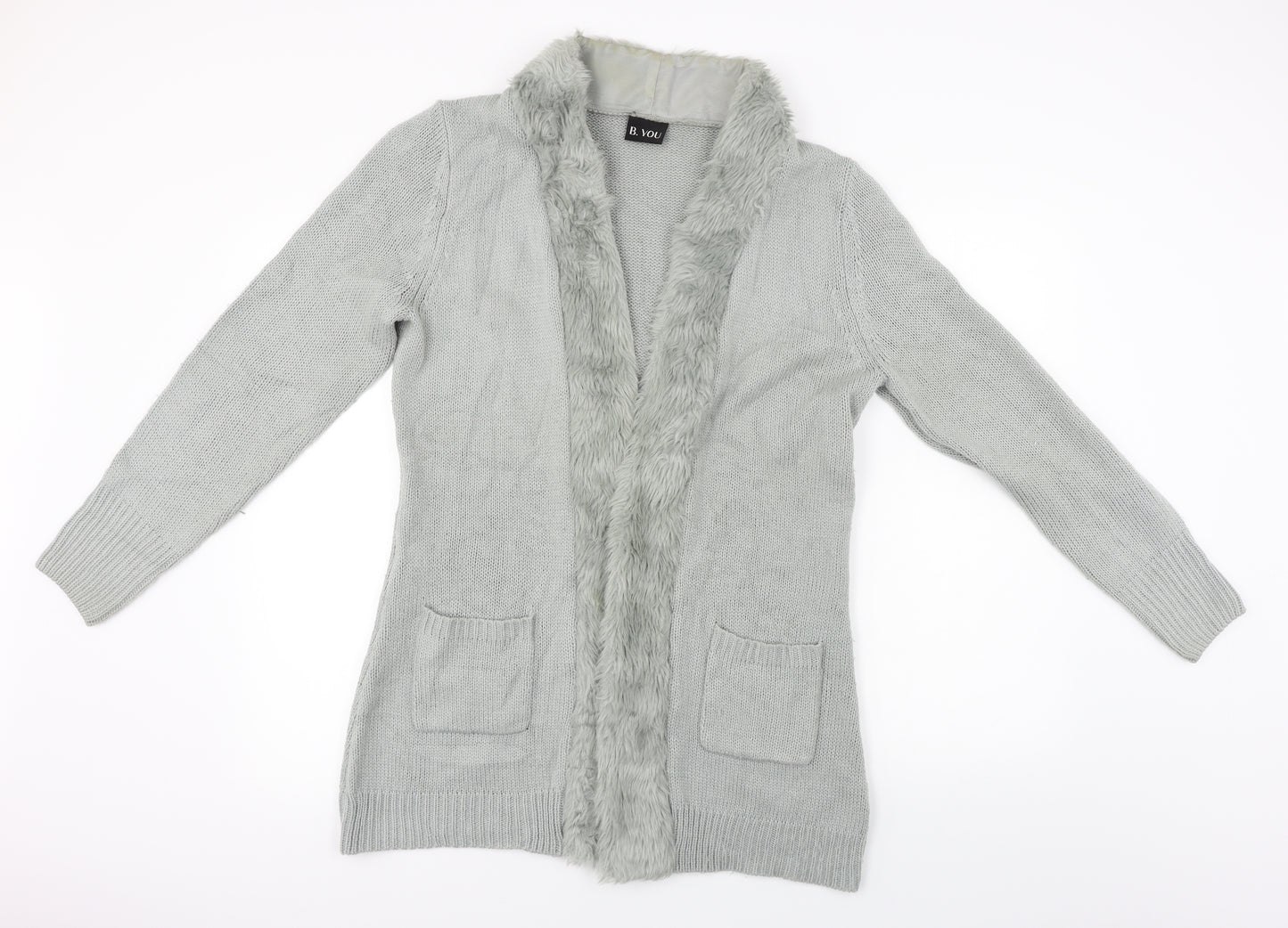 BYOU Womens Grey   Cardigan Jumper Size 12