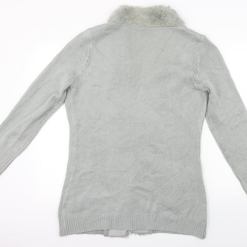BYOU Womens Grey   Cardigan Jumper Size 12