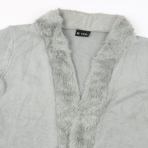 BYOU Womens Grey   Cardigan Jumper Size 12