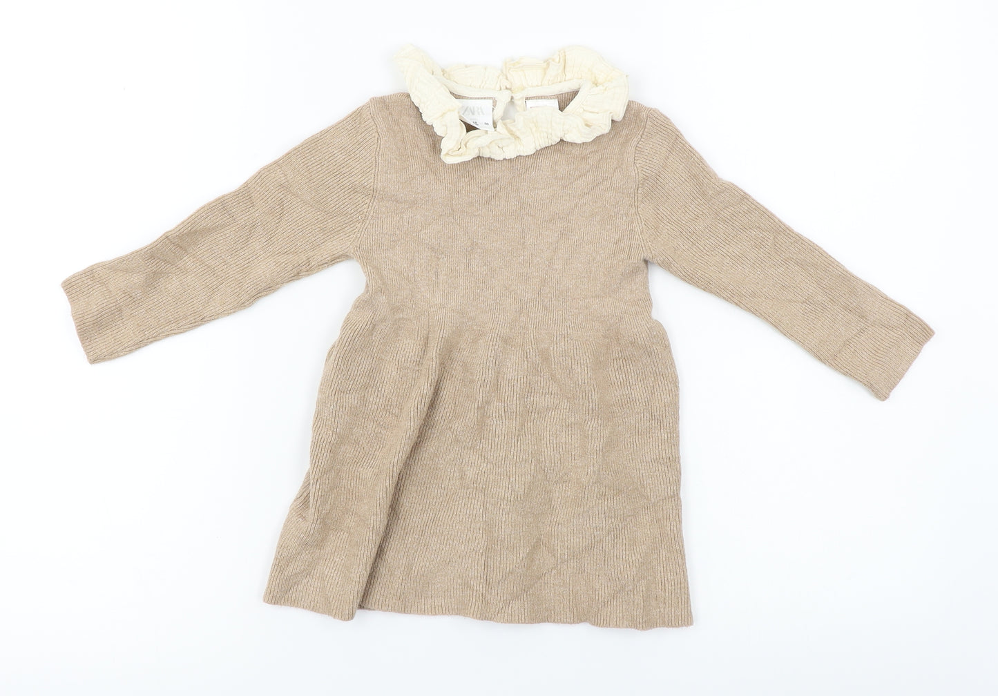 Zara  Girls Beige   A-Line  Size 12-18 Months