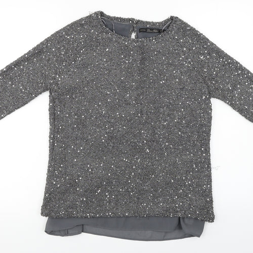 Zara Knit  Womens Grey   Pullover Jumper Size M