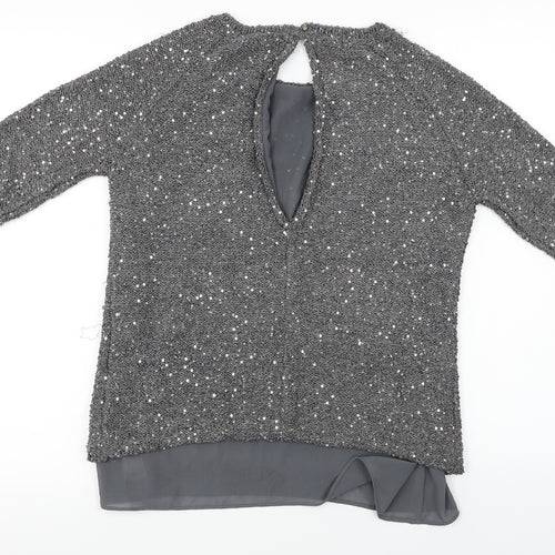 Zara Knit  Womens Grey   Pullover Jumper Size M