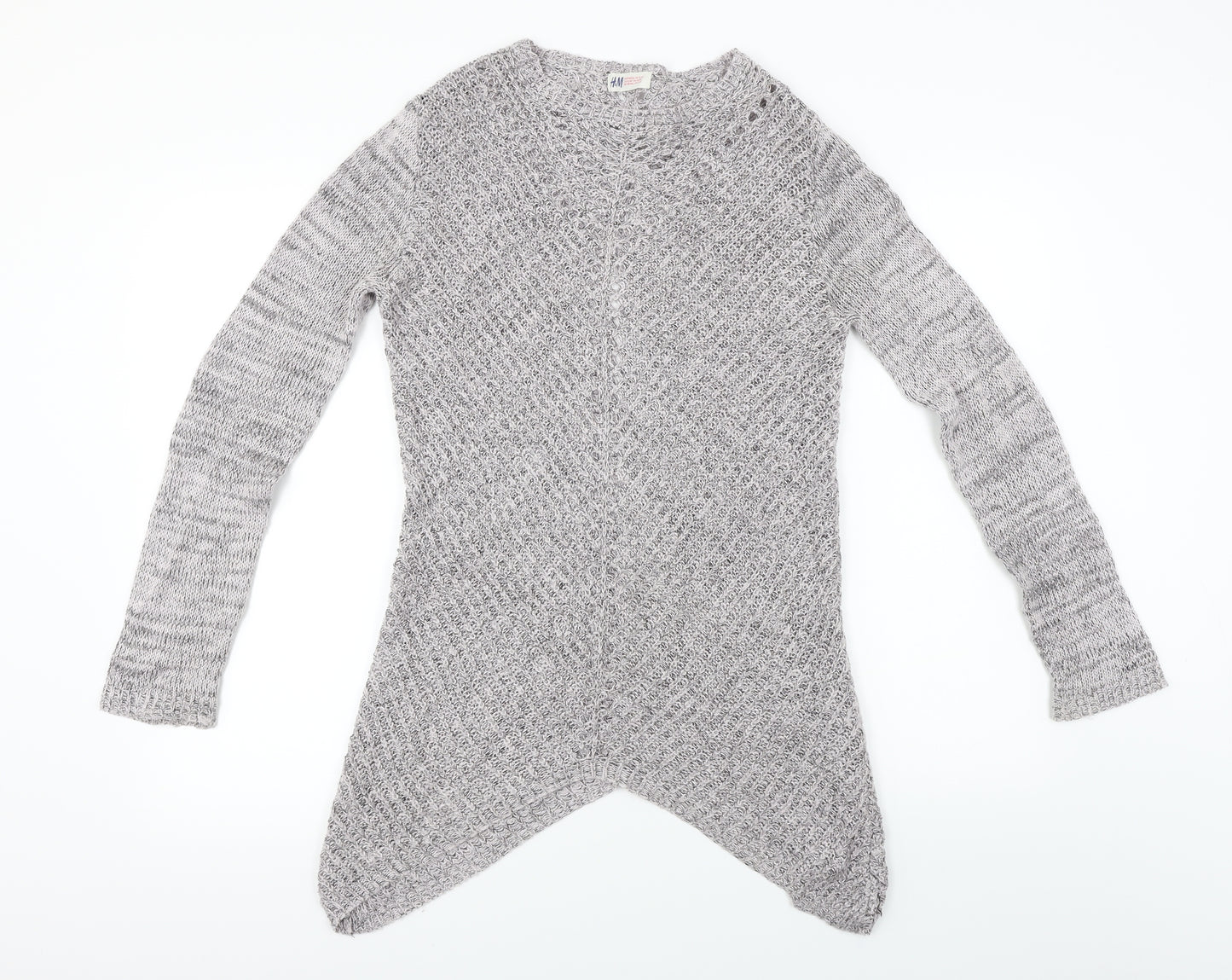 H&M  Girls Purple   Pullover Jumper Size 14 Years