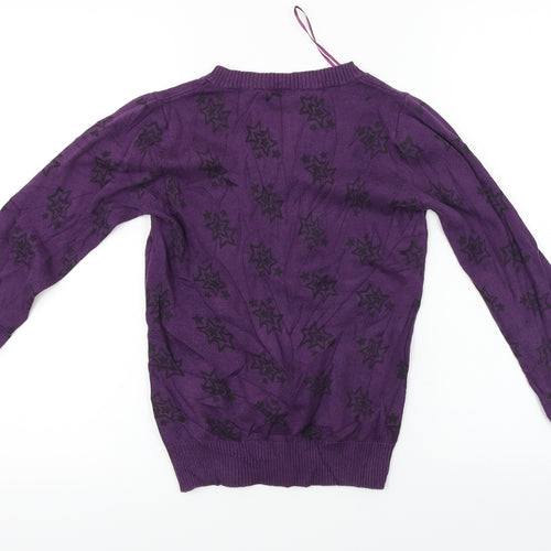 XSIDE  Womens Purple   Pullover Jumper Size XS