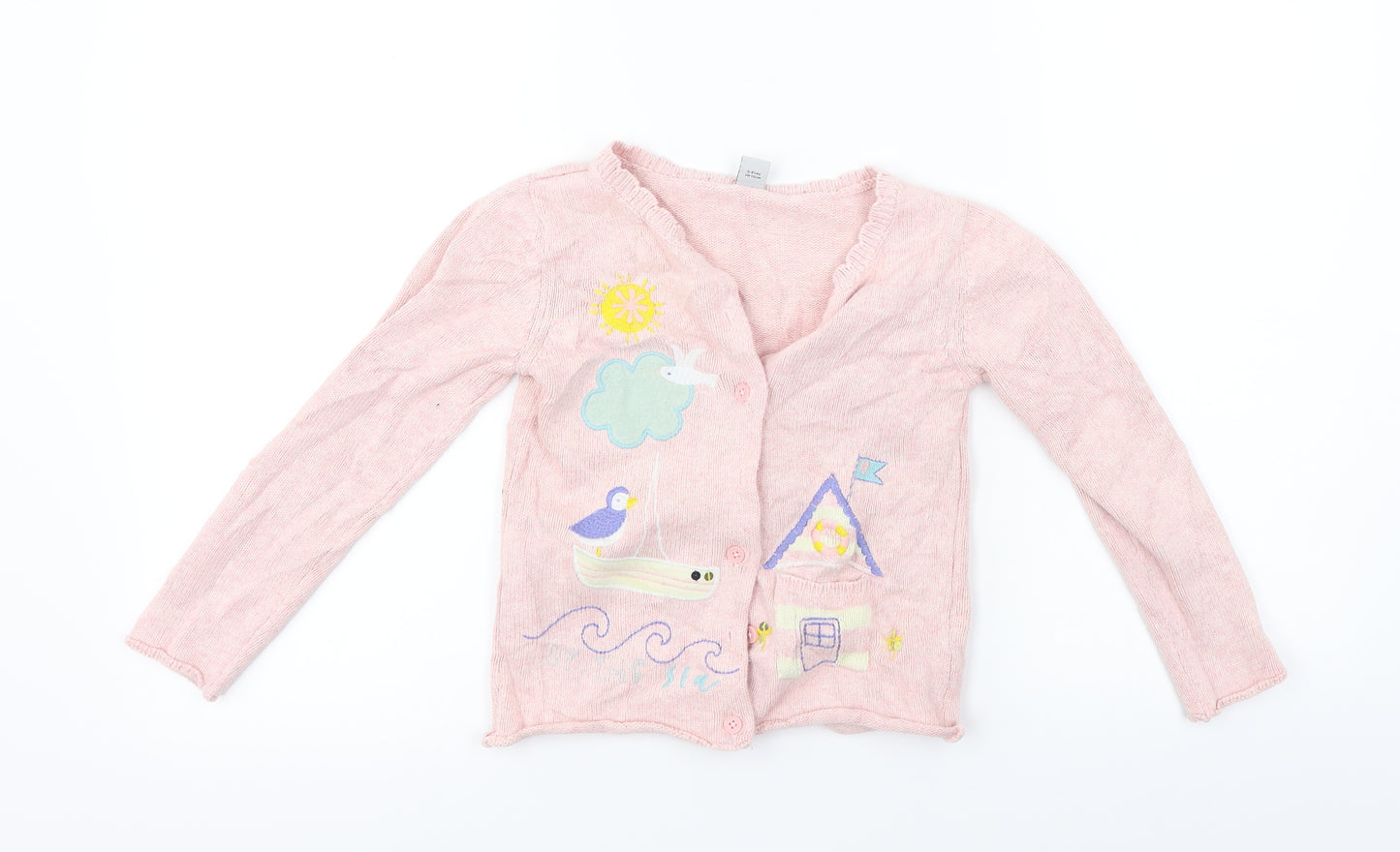 TU Girls Pink   Cardigan Jumper Size 5-6 Years