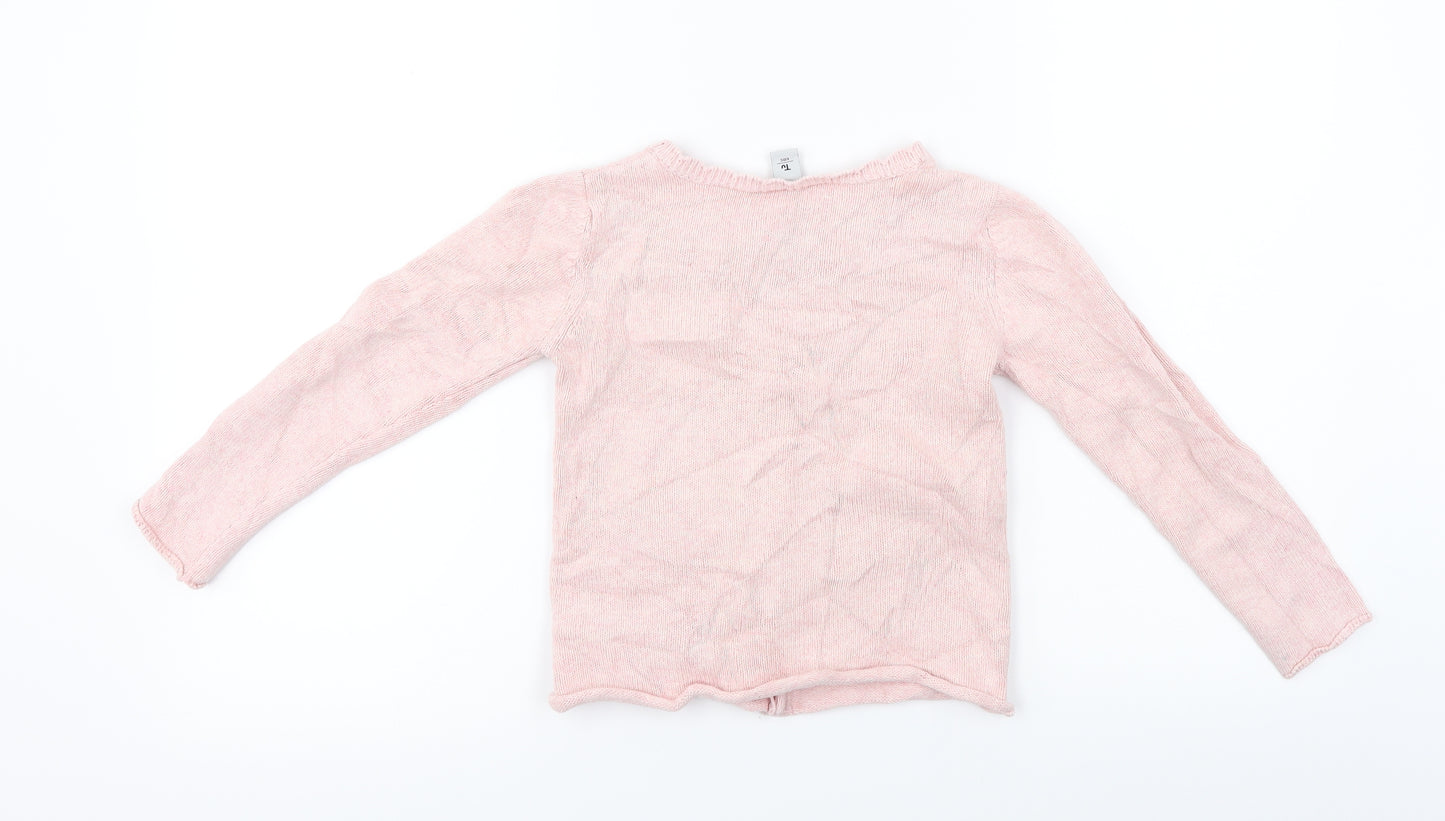 TU Girls Pink   Cardigan Jumper Size 5-6 Years