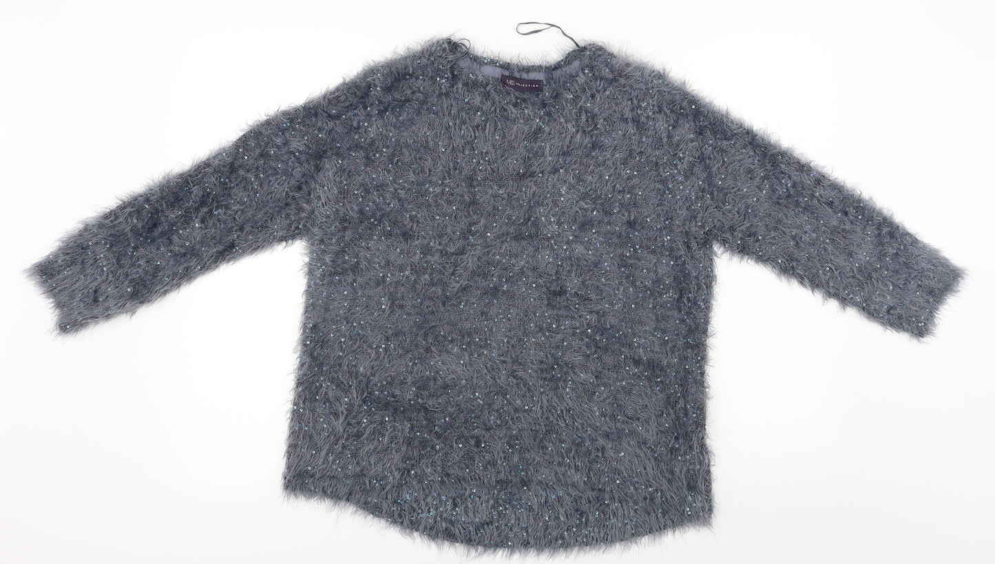Marks and Spencer  Womens Grey   Pullover Jumper Size 12