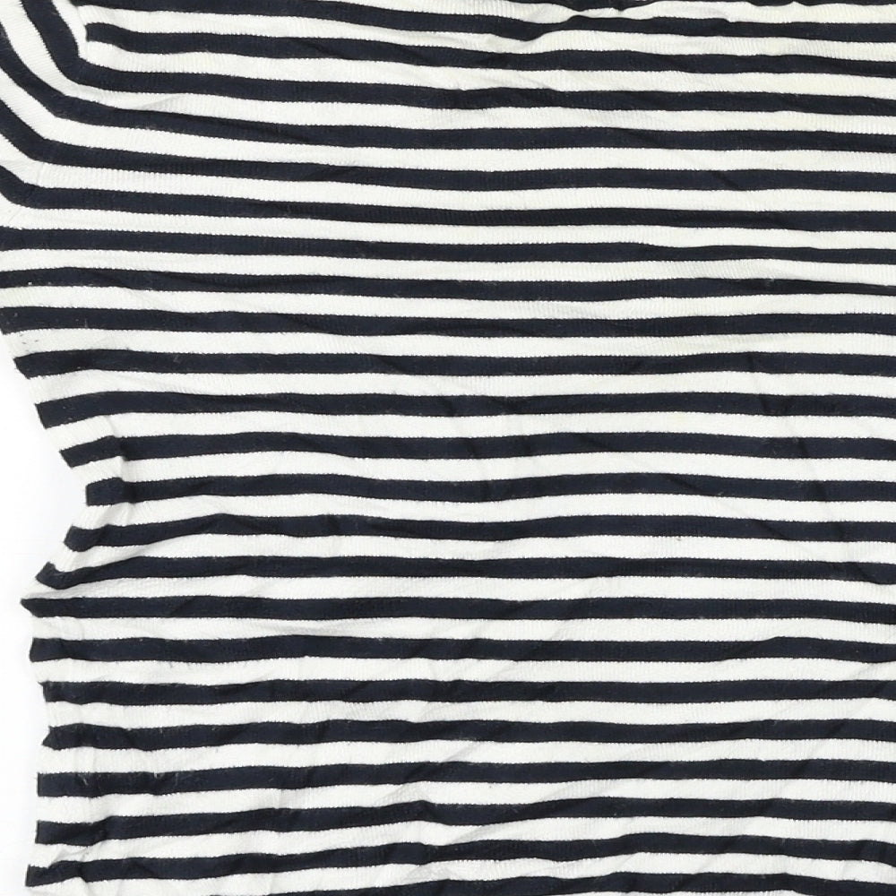 Atmosphere  Womens White Striped  Pullover Jumper Size 10