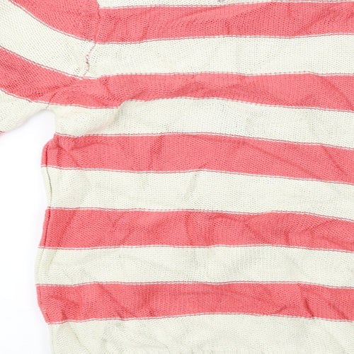 Papaya  Womens Ivory Striped  Pullover Jumper Size 12