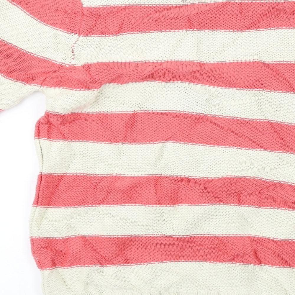 Papaya  Womens Ivory Striped  Pullover Jumper Size 12