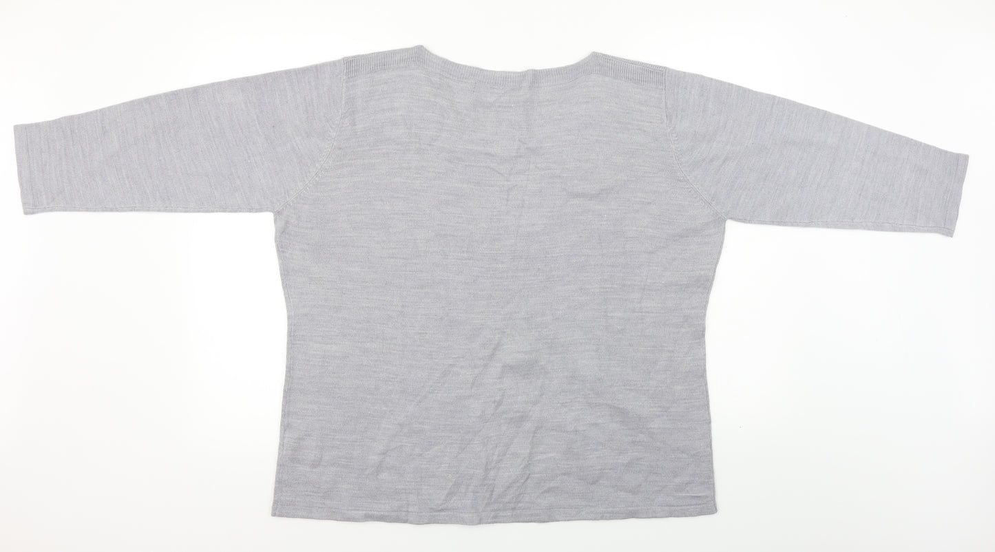 hle Womens Grey   Pullover Jumper Size XL