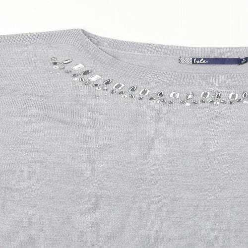 hle Womens Grey   Pullover Jumper Size XL