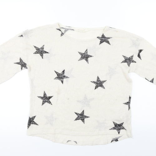 H&M  Girls Beige   Pullover Jumper Size 14 Years