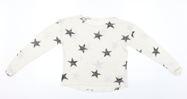 H&M  Girls Beige   Pullover Jumper Size 14 Years
