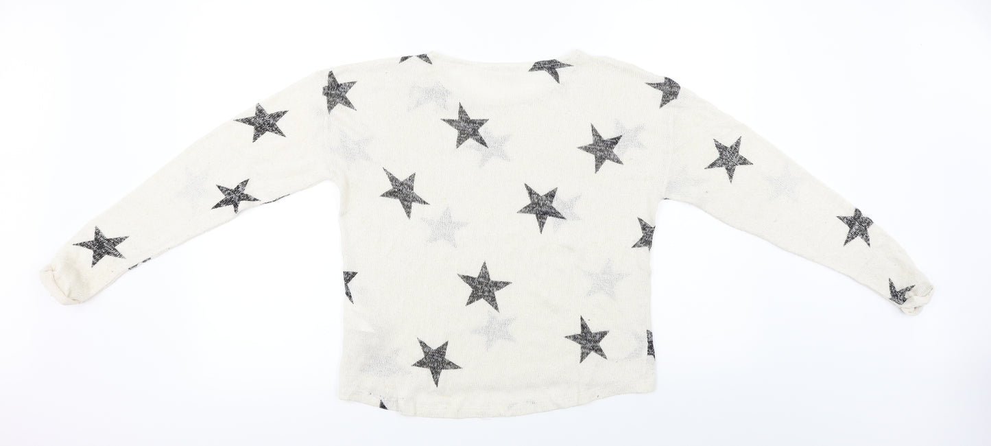 H&M  Girls Beige   Pullover Jumper Size 14 Years
