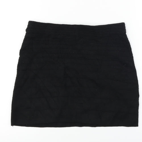 Promod Womens Black   A-Line Skirt Size 26 in