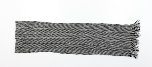Front view of Preworn men’s grey scarf one size