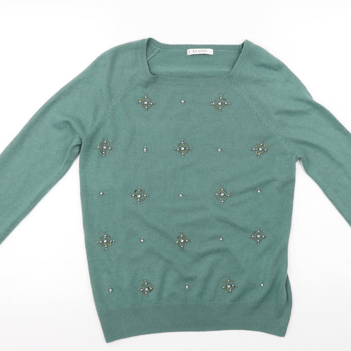 Marks and Spencer  Womens Green   Pullover Jumper Size 10