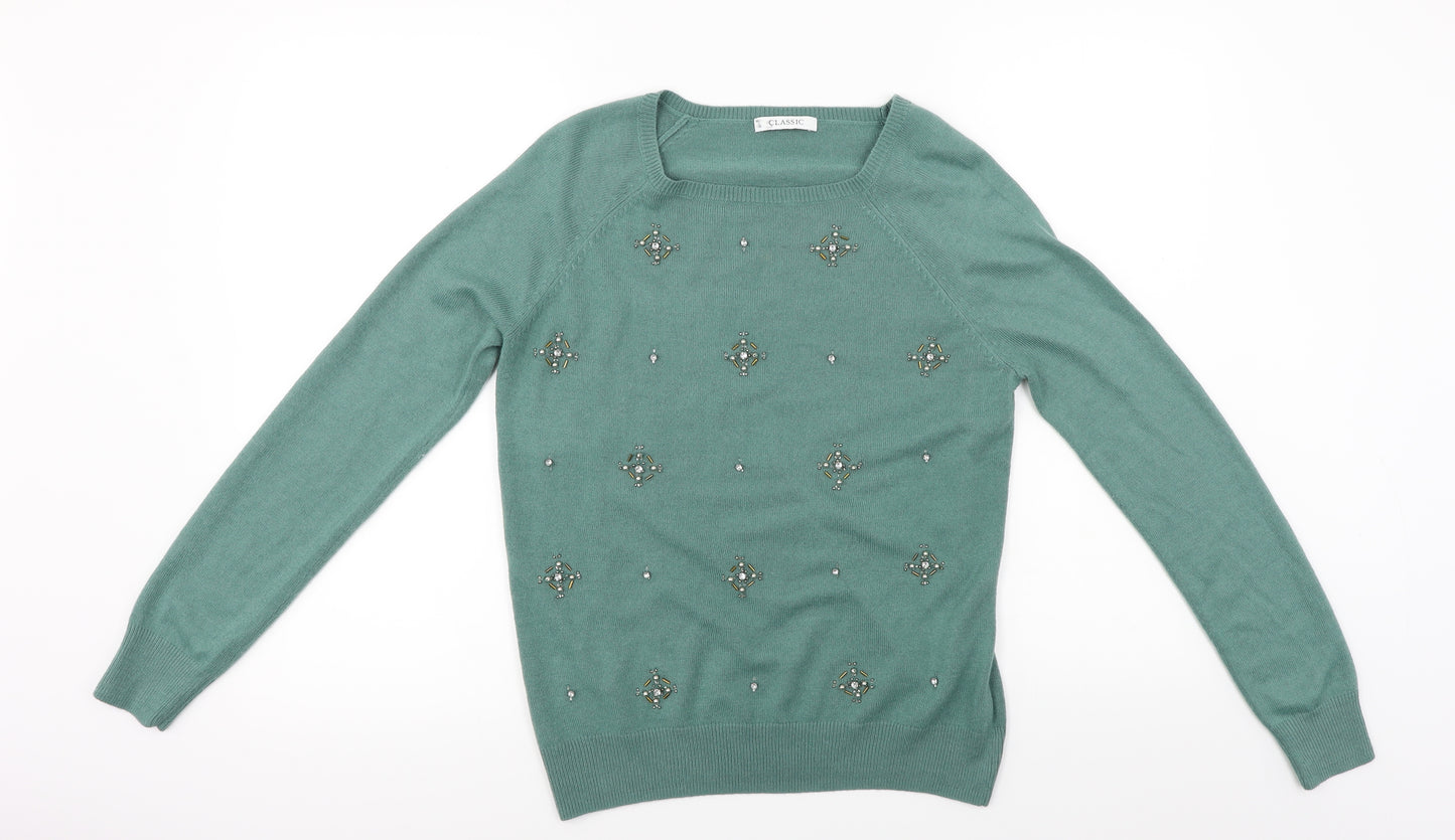 Marks and Spencer  Womens Green   Pullover Jumper Size 10