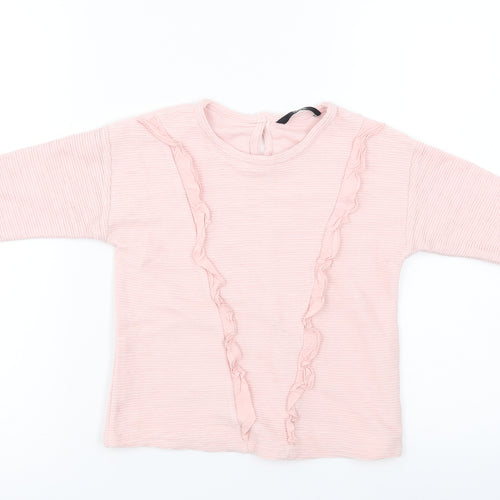 George  Girls Pink   Basic T-Shirt Size 4-5 Years