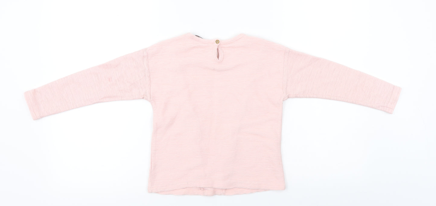 George  Girls Pink   Basic T-Shirt Size 4-5 Years
