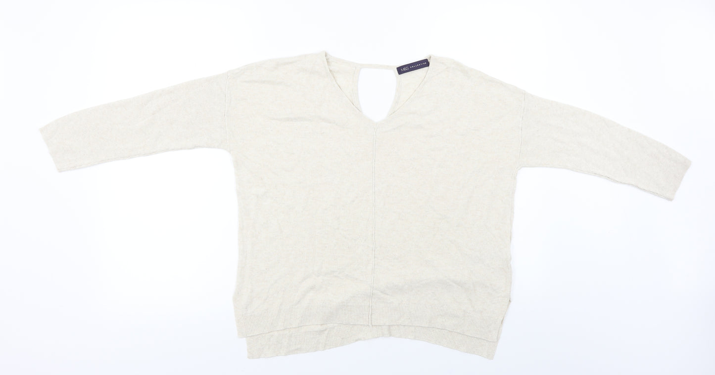 Marks and Spencer  Womens Beige   Pullover Jumper Size 12