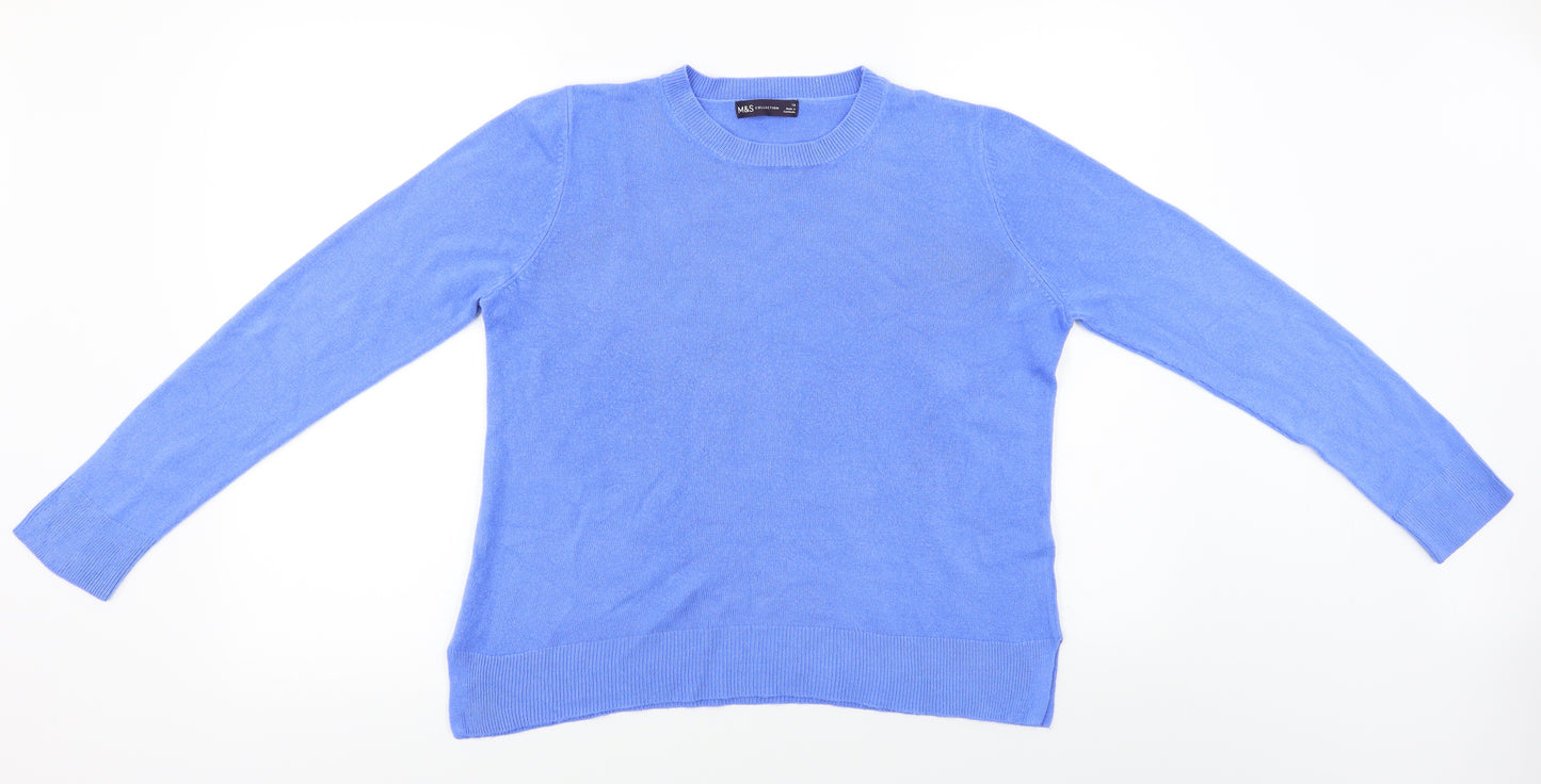 Marks and Spencer  Womens Blue   Pullover Jumper Size 14