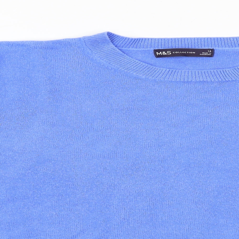 Marks and Spencer  Womens Blue   Pullover Jumper Size 14
