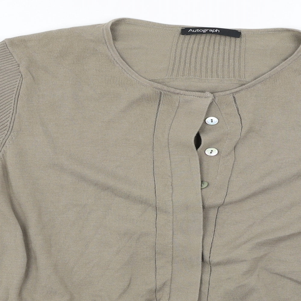Autograph  Womens Brown   Cardigan Jumper Size 14