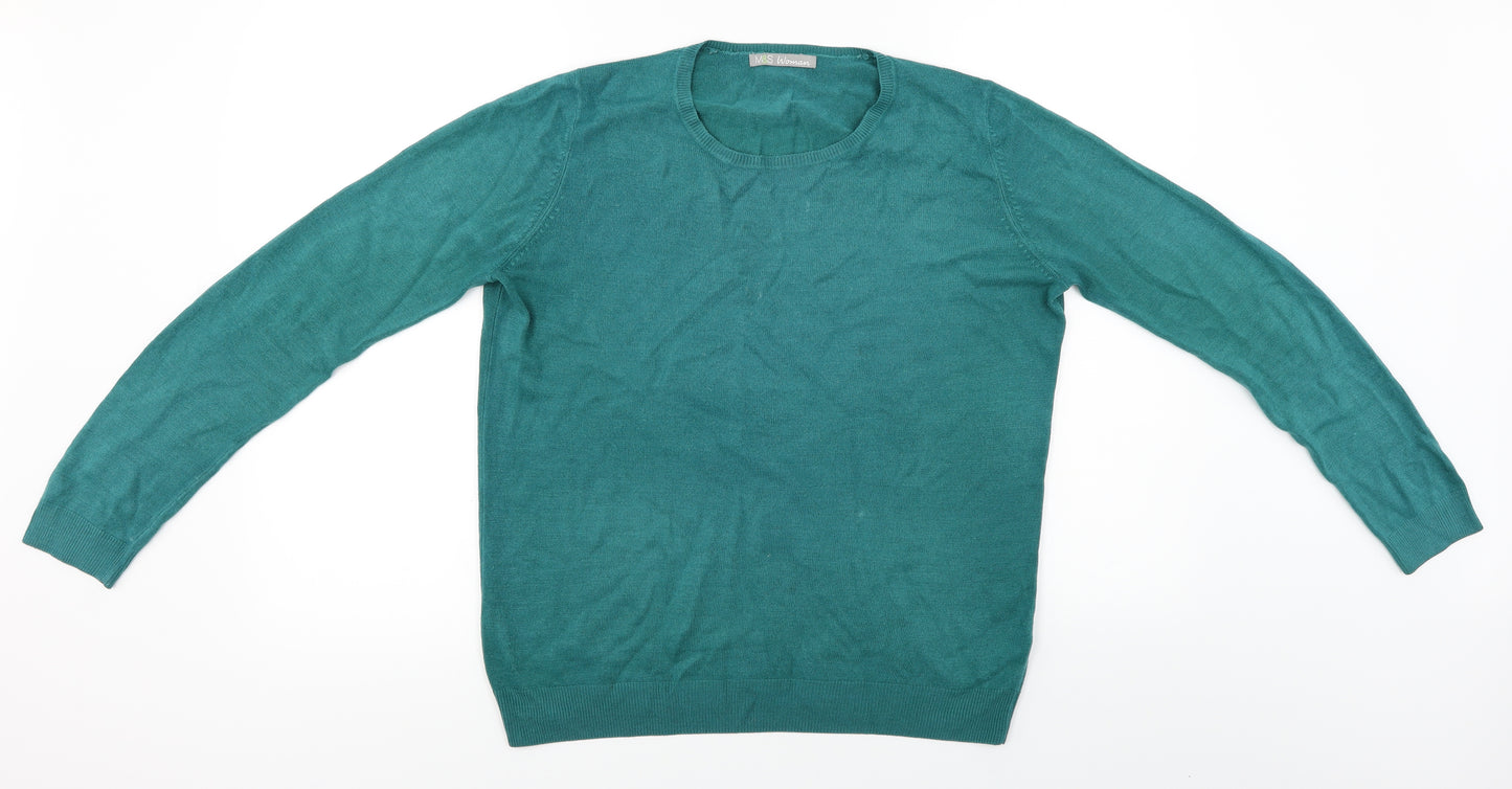 Marks and Spencer  Womens Green   Pullover Jumper Size 10