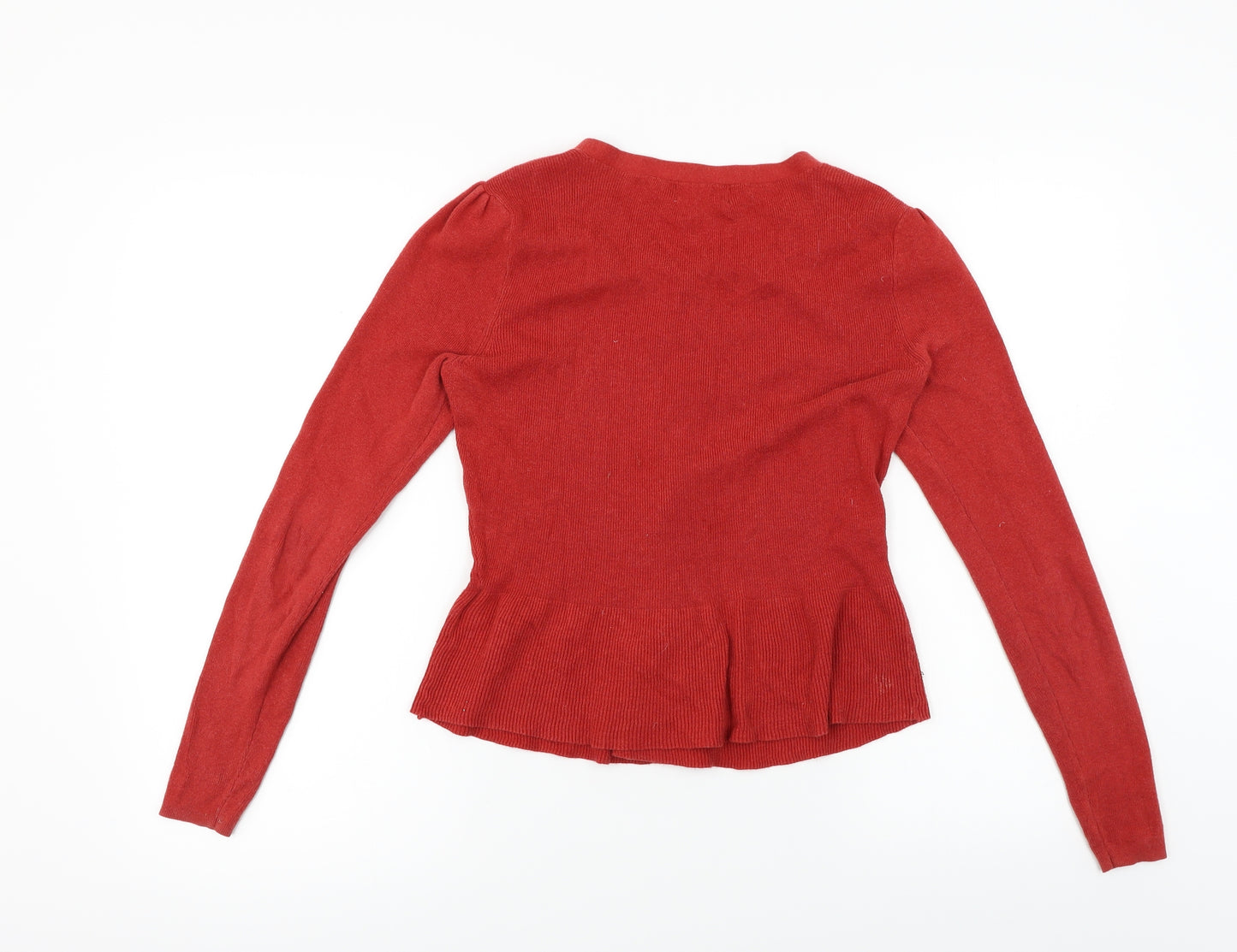 Monsoon  Womens Red Paisley  Cardigan Jumper Size 10