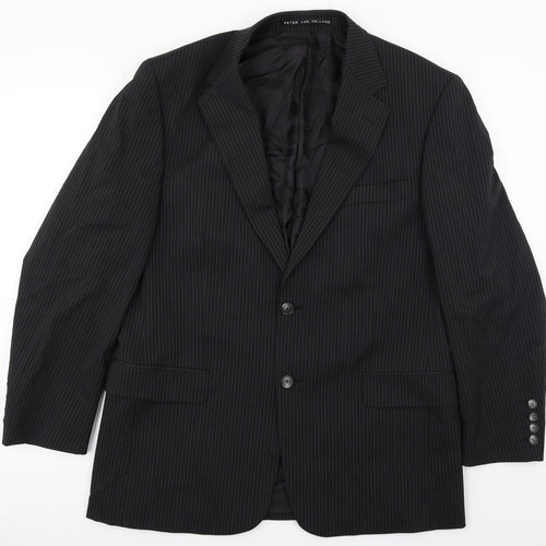 Peter Van Holland  Mens Black   Jacket Blazer Size 46