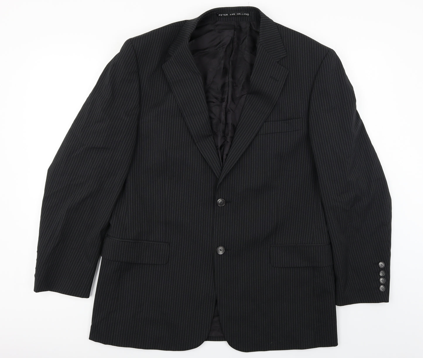 Peter Van Holland  Mens Black   Jacket Blazer Size 46